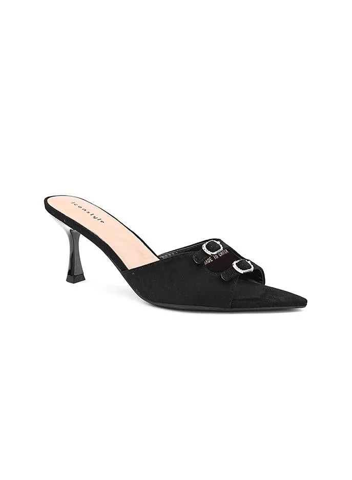 أيقون Suede Classic & Elegant Heel Slipper